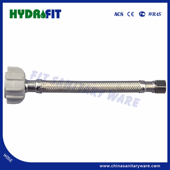 Cupc 洗濯機用ステンレス鋼編組ホース アメリカ規格真鍮ナット (HY6322)