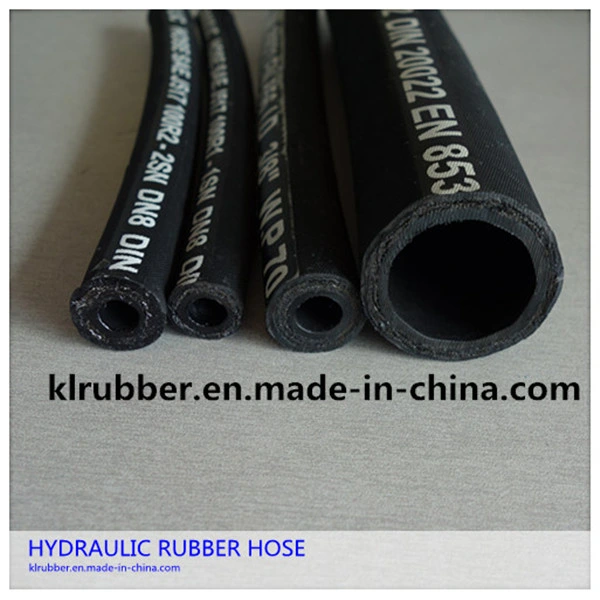 Steel Wire Braided Corrugated Hydraulic Rubber Hose