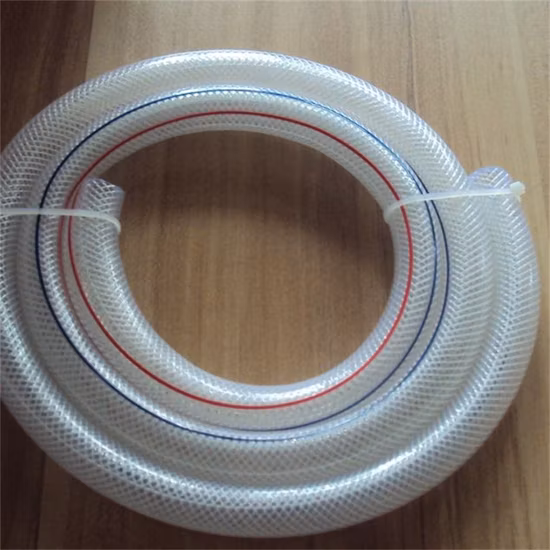 PVC 繊維編組で強化されたホース、25 mm